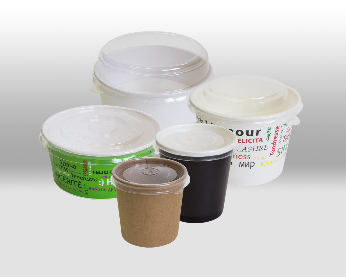 Lids for paper containers by Papperskopp